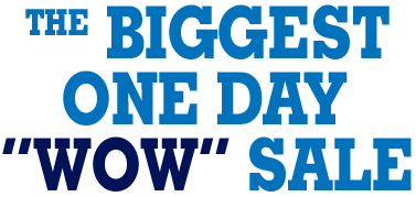 The Biggest One Day "WOW" Sale